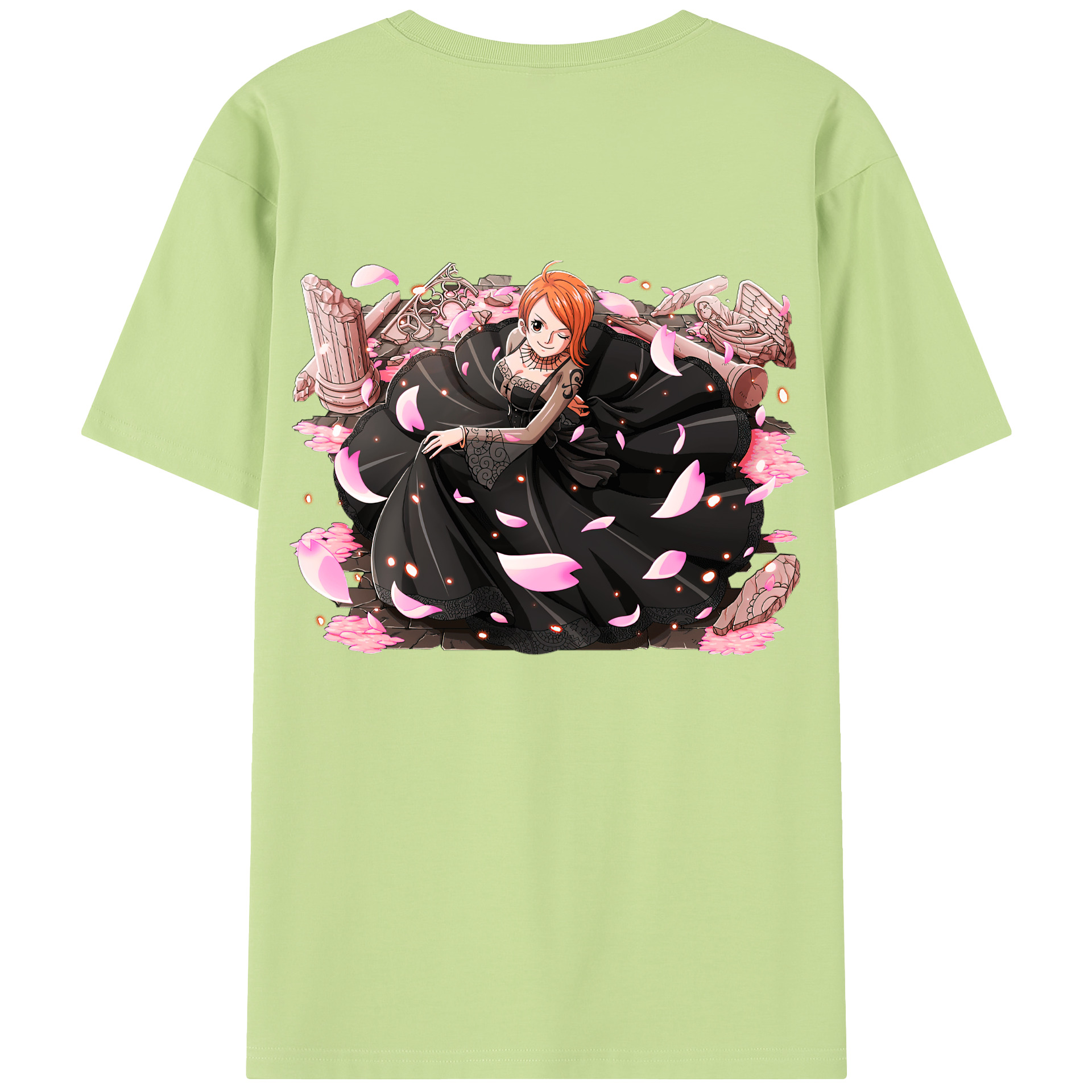 ワンピース ナミ ONE PIECE Nami 綿100％半袖Tシャツ（背面プリント）
